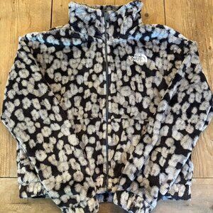 The North Face Girls' Leopard Printed Osolita Full Zip Jacket - XL